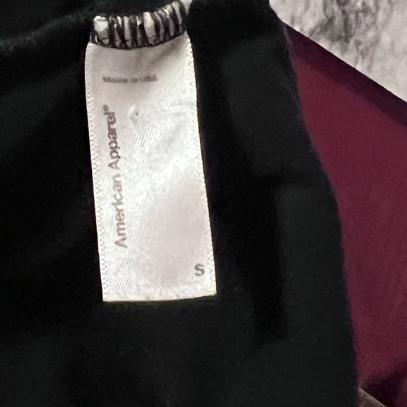 American Apparel Black Bodysuit One Piece - Picture 2 of 4